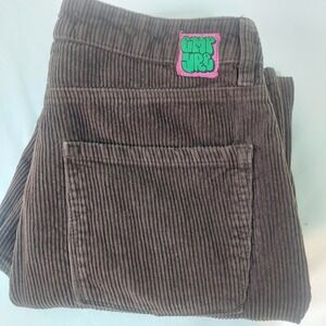 EMPYRE Tori Corduroy Pants Brown Wide Leg‎ Casual Streetwear Women Size 9